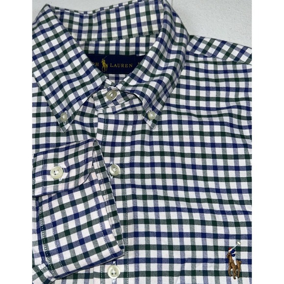 Polo Ralph Lauren Other - Polo Ralph Lauren Men's Medium Gingham Check Flesh Pony Button‎ Down